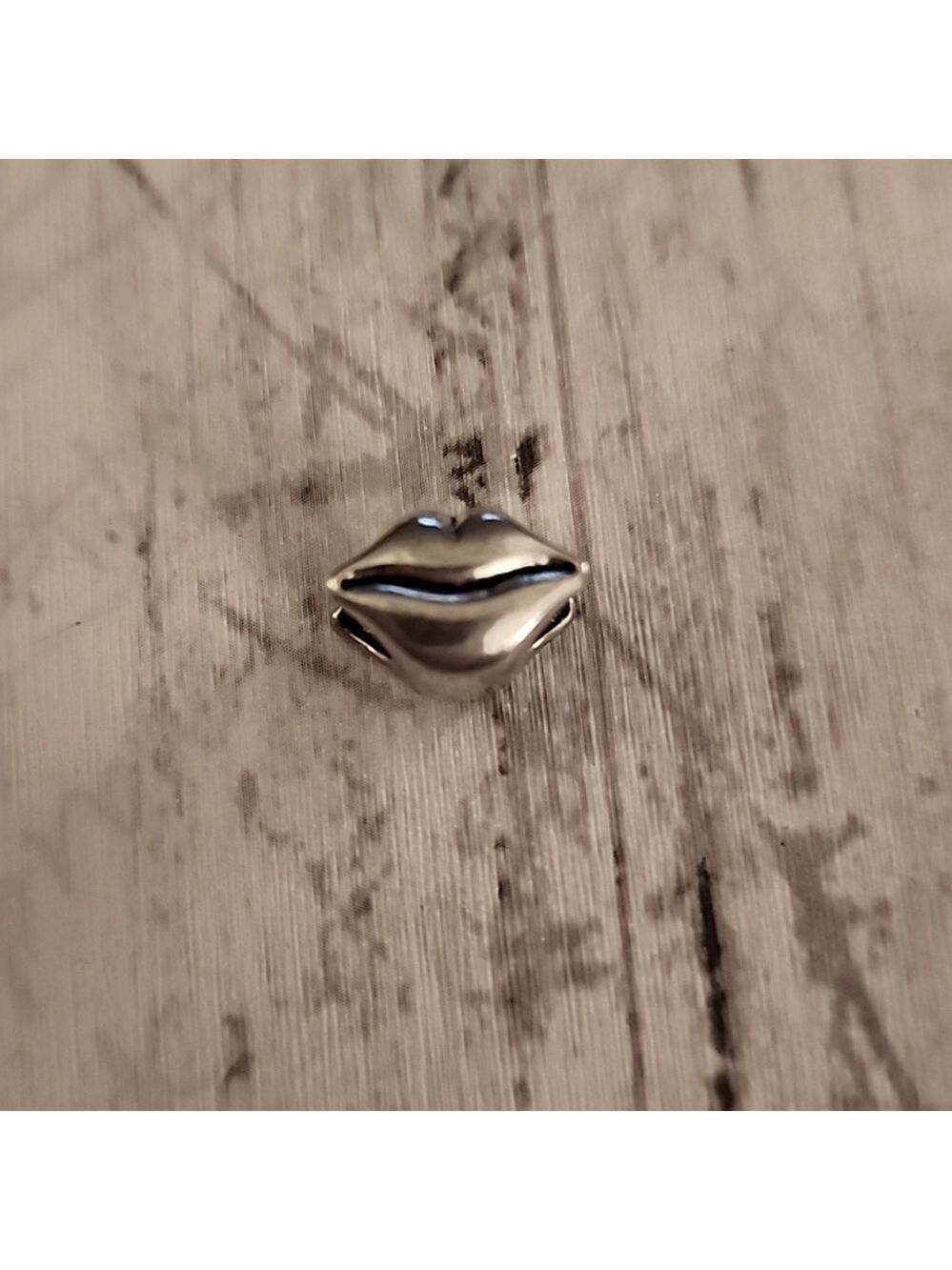 Kiss Charm for European Style Bracelets Fits Pandora Systems